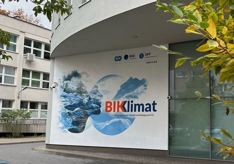 Mural antysmogowy BIK Warszawa