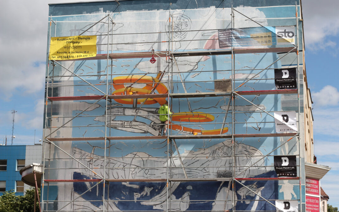 Mural dla aquaparku w Koszalinie