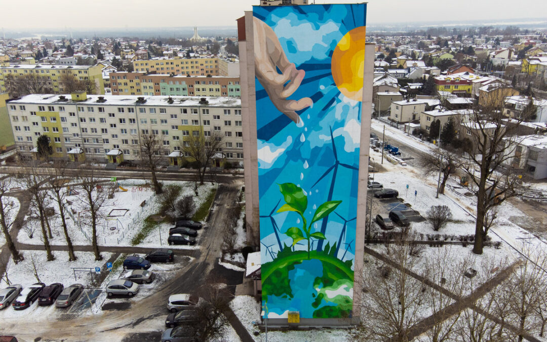 Ekologiczny mural w Płocku