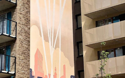 Mural na osiedlu Nowy Grabiszyn we Wrocławiu