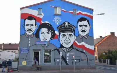 Mural z okazji 100. rocznicy Powstania Wielkopolskiego