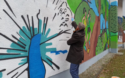Mural dla Szkoły Podstawowej im. Bohaterów Warszawy w Podkowie Leśnej
